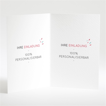 Hochzeitseinladung blanco - 10x14,5cm (n401123) - Vue 2