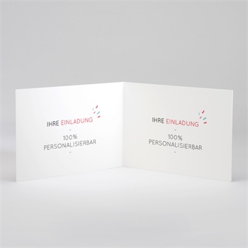 Hochzeitseinladung blanco - 14,5x10,5cm (n42110) - Vue 2