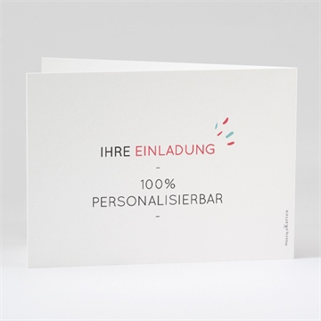 Hochzeitseinladung blanco - 14,5x10,5cm (n42110) - vue 3