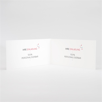 Hochzeitseinladung blanco - 21x10cm (n43115) - Vue 2