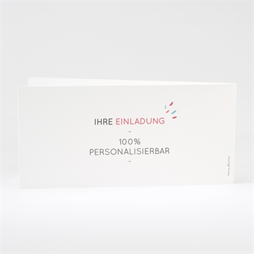 Hochzeitseinladung blanco - 21x10cm (n43115) - Vue 3