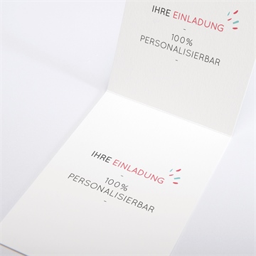 Hochzeitseinladung blanco - 15x10cm (n50121) - Vue 2