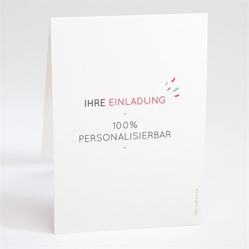 Hochzeitseinladung blanco - 15x10cm (n50121) - vue 3