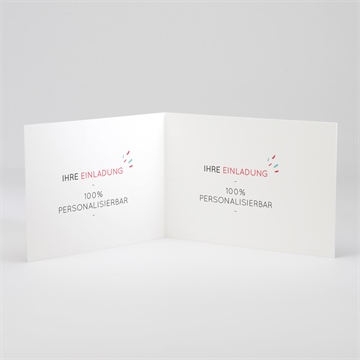 Hochzeitseinladung blanco 15x10,5cm (n51110) - Vue 2