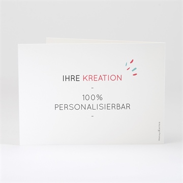 Geburtskarte blanco - 15x10,5cm (n51111) - vue 3