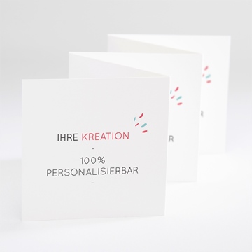 Geburtskarte blanco - 7,5x7,5cm (n80013)