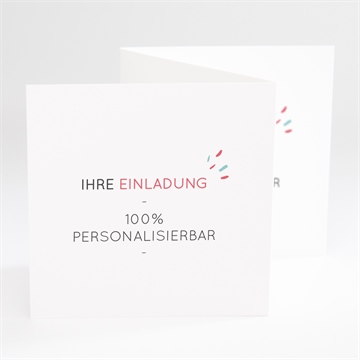 Hochzeitseinladung blanco - 10x10cm (n81002)