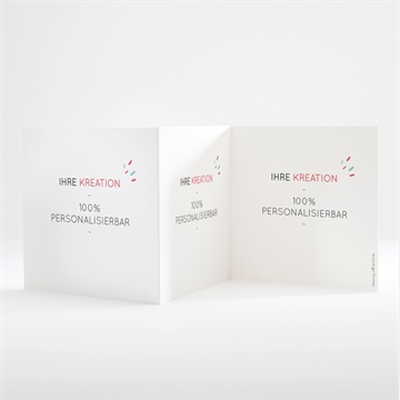 Geburtskarte blanco - 10x10cm (n81003) - Vue 2