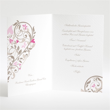 Menükarte Hochzeit herzschlag - Vue 2