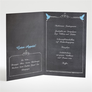 Menükarte Taufe blauer engel - Vue 2