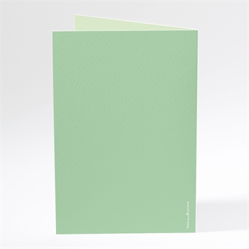 Menükarte Taufe grünes patchwork - Vue 3