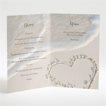Menükarte Hochzeit strandliebe - vue 2