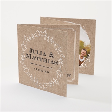 Hochzeitseinladung zurück zur natur