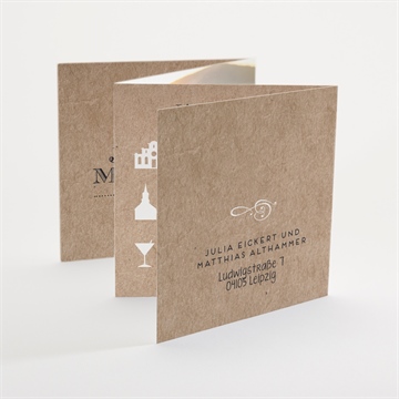 Hochzeitseinladung zurück zur natur - Sicht 3