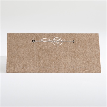 Tischkarte Hochzeit zurück zur natur - Dos du marque-place