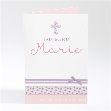 Menükarte Taufe girly