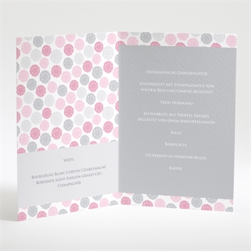 Menükarte Taufe blumen feuerwerk - Vue 2