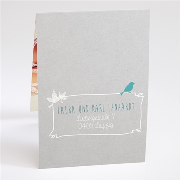 Einladung Taufe vogelgezwitscher - Sicht 3