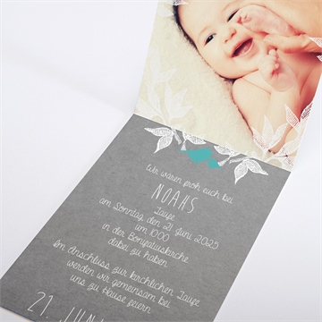 Einladung Taufe vogelgezwitscher - Vue 2