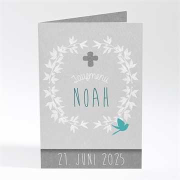 Menükarte Taufe vogelgezwitscher