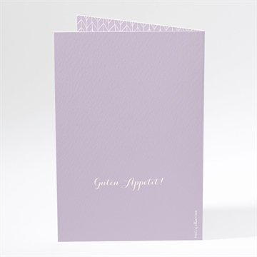 Menükarte Taufe rosa muster - Vue 3