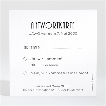 Antwortkarte Hochzeitsjubiläum ref. N300496