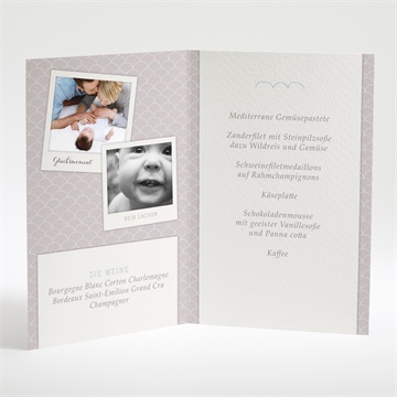 Menükarte Taufe taufbogen - Vue 2