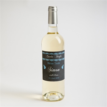 Flaschenetikett Taufe vintage spitze - Vue 2