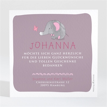 Dankeskarte Geburt ref. N300615