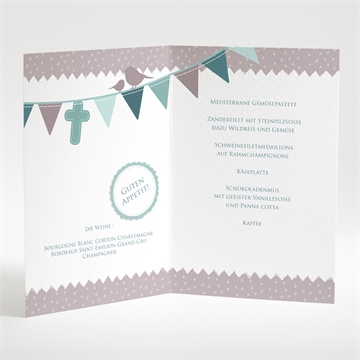 Menükarte Taufe vogelgesang junge - Vue 2