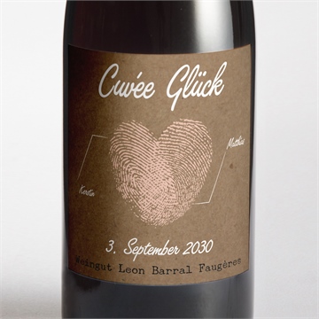 Flaschenetikett Hochzeit ref. N300673