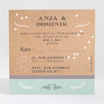 Antwortkarte Hochzeit ref. N300681