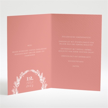Menükarte Hochzeit retro ausgefallen - Vue 2