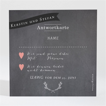 Antwortkarte Hochzeit ref. N300687