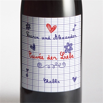 Flaschenetikett Hochzeit ref. N300727