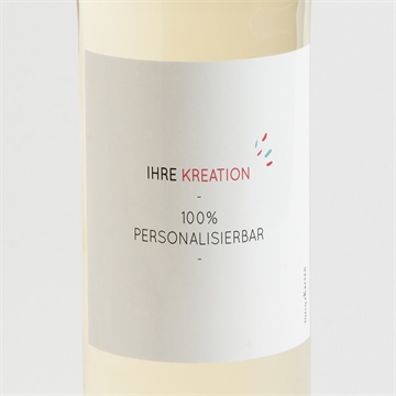 Flaschenetikett Taufe blanco - 9,5x9,5cm (n300790)