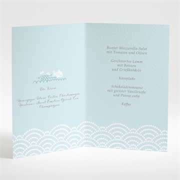 Menükarte Taufe matrose in blau - Vue 2