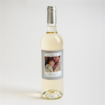 Flaschenetikett Taufe matrose in blau - Vue 2