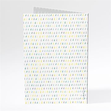 Menükarte Taufe glücksregen junge - Vue 3