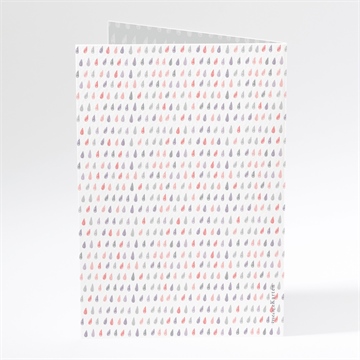 Menükarte Taufe glücksregen mädchen - Vue 3