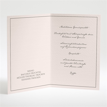 Menükarte Taufe silhouette mädchen - Vue 2