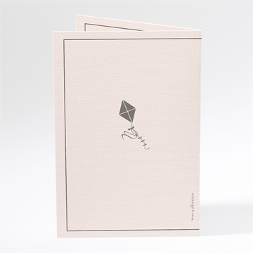 Menükarte Taufe silhouette mädchen - Vue 3