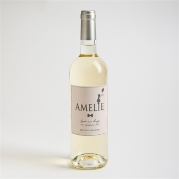 Flaschenetikett Taufe silhouette mädchen - Vue 2