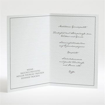 Menükarte Taufe silhouette junge - Vue 2