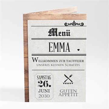 Menükarte Taufe ref. N401681