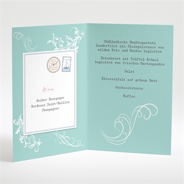 Menükarte Hochzeit reisepass - Vue 2