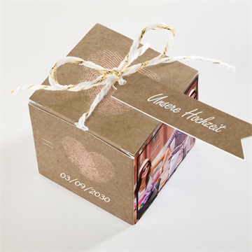 Geschenkbox Hochzeit herzabdruck - vue 3