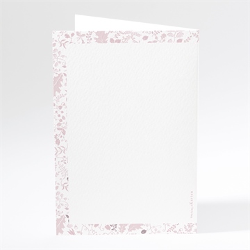 Menükarte Taufe blumenhaus rosa - Vue 3