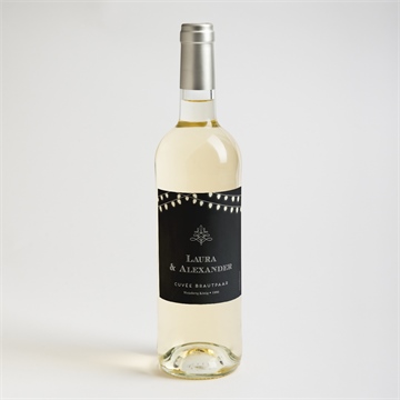 Flaschenetikett Hochzeit la­ter­nen­licht - vue 2