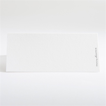 Tischkarte Hochzeit gravur marineblau - Vue 2